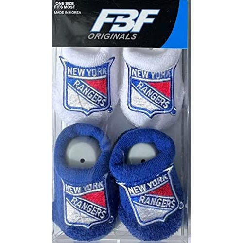 FBF (2 Pack) NHL Infant Bootie Socks - NY Rangers, 0-12 M