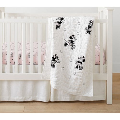 Disney Minnie Mouse Baby Quilt | Pottery Barn Kids