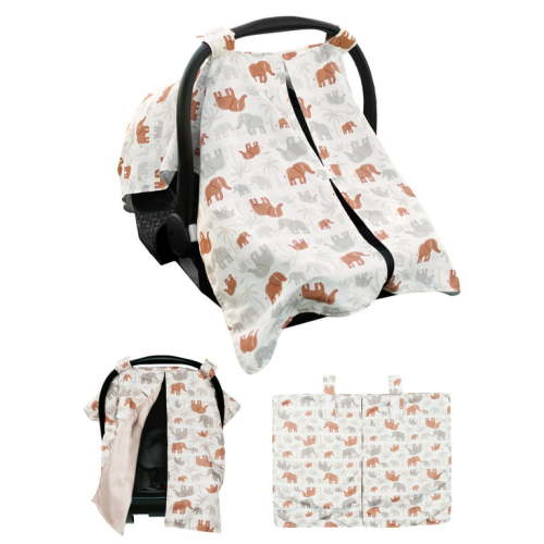 Modern Moments By Gerber Gender Neutral Infant Car Seat Canopy Cover, Ivory