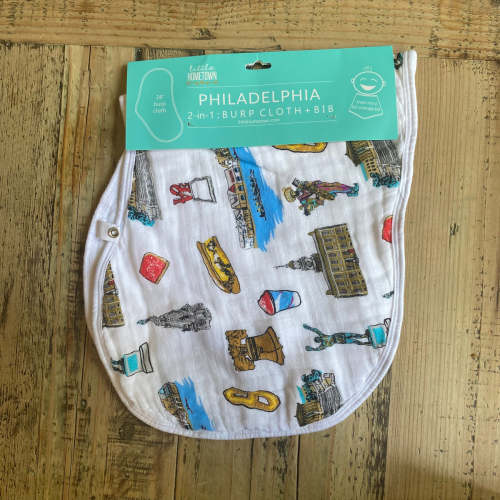 Philadelphia Baby: 2-in-1 Burp Cloth and Bib