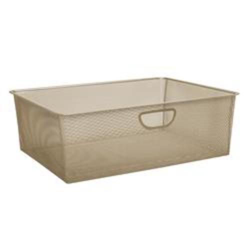 Closet Culture™ 22"W x 16"D Satin Gold Wire Closet Pullout Basket