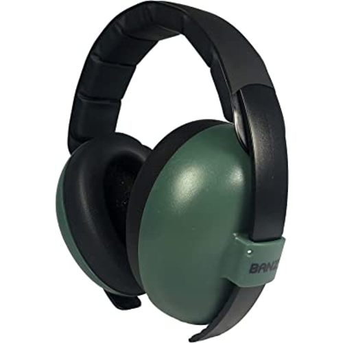 BANZ Earmuffs Infant Hearing Protection – Ages 0-2 Years (Dark Green)