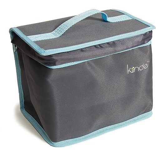 Kiinde Twist Breast Milk Storage Bag and Ice Pack Kit for Breastfeeding Moms - Gray