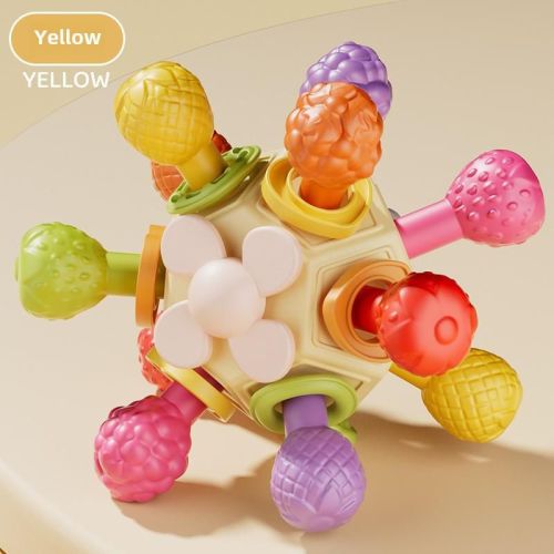 Maison Baby Sensory Teething Rattles Toys (Yellow)