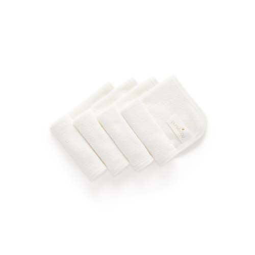 White 4 Pack Towelling Face Washers