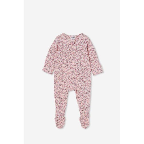 The Long Sleeve Zip Romper Usa 0-3m
