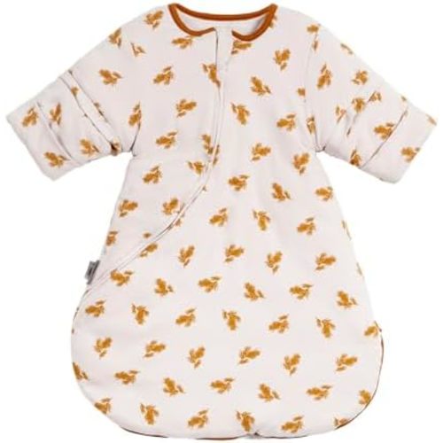 Baby Sleep Bag Wearable Blanket Sleep Sack with Detachable Sleeves 2.5tog Unisex Baby Sleeping Sack With 2-Way Zipper