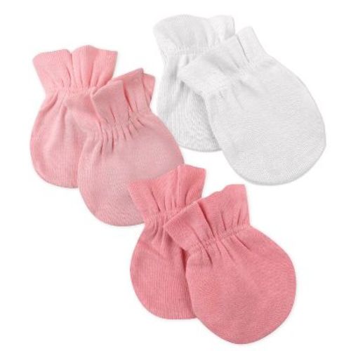 3-pack Organic Cotton Mitts Strawberry Cream Newborn