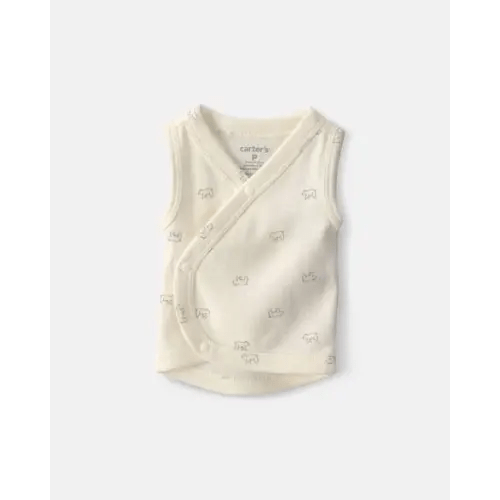 Baby Bear Side-Snap Tank - Cream | Carter's