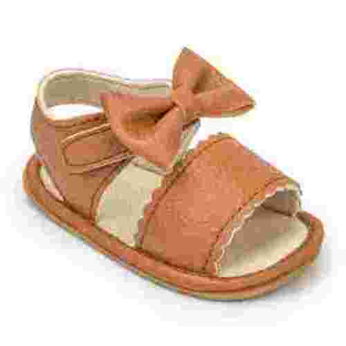 Meckior Baby Girls Sandals Rubber Sole Infant Summer Bow-Knot Shoes for First Walker 0-18 Months
