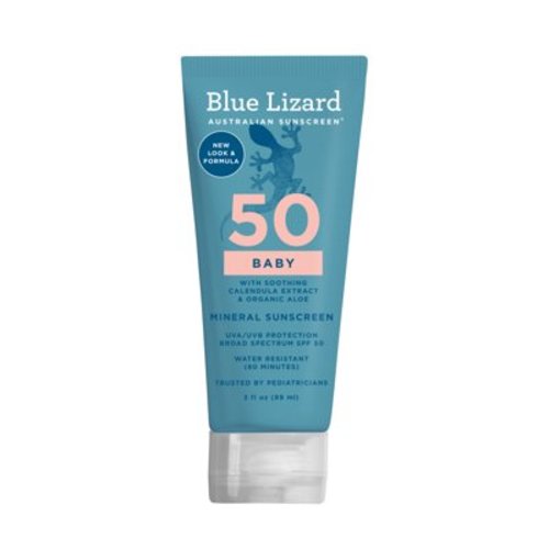 Blue Lizard SPF 50+ Baby Australian Sunscreen - Waterproof, Natural Sunblock, Kid Safe, 3 fl oz