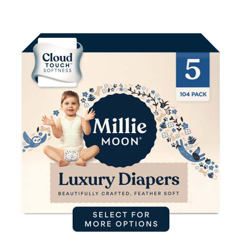 Millie Moon Luxury Diapers, Size 5, 104 Count (Select for More Options)