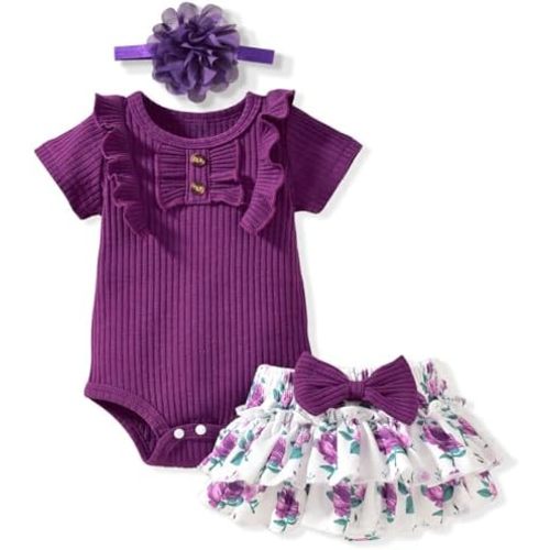 Aalizzwell Newborn Infant Baby Girls Summer Outfit