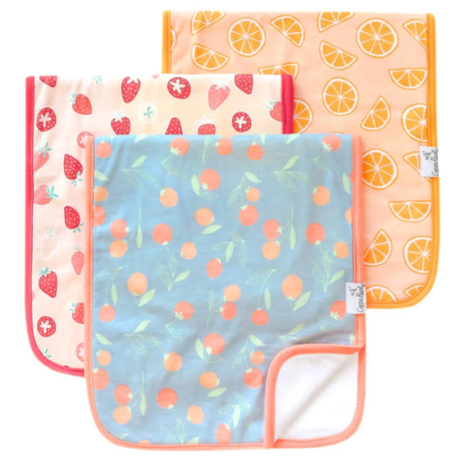 Premium Burp Cloths - Clementine – Copper Pearl