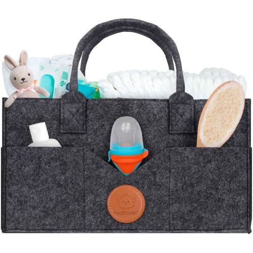 KeaBabies Original 2.0 Baby Diaper Caddy Organizer, Baby Organizer for Nursery, Large Diaper Organizer