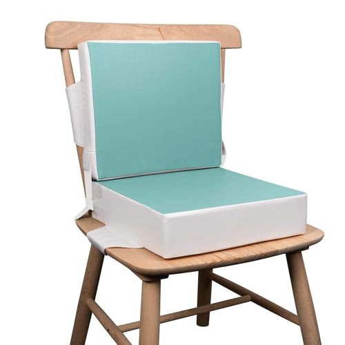 Kalawen Toddler Booster Seat for Dining Table, Upgraded 2Pcs PU Washable Straps Safety Buckle Kids Booster Seat for Table, Portable Travel Increasing Cushion for Chair