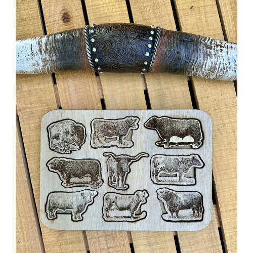 Kids cow memory puzzle