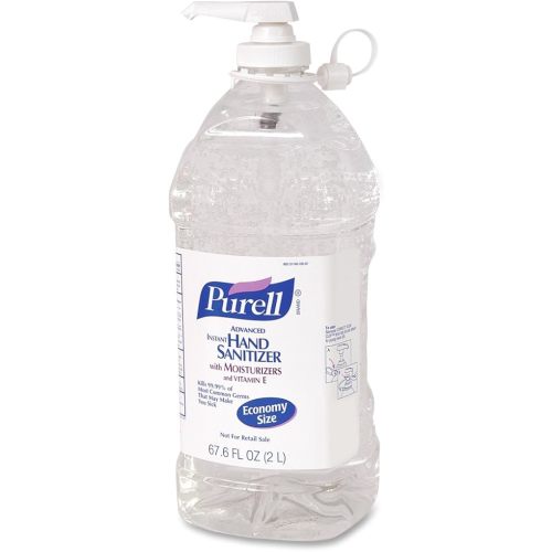 Purell Advanced Hand Sanitizer Refreshing Gel, Clean Scent, 2-Liter Pump Bottle (Pack of 1). 9625-04