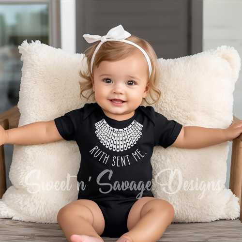 Ruth Sent Me Onesie®, Women's Rights Onsie®, Baby Shower Gift, Pro Choice Onsie®, Feminist onesies®, Progressive baby girl Gift