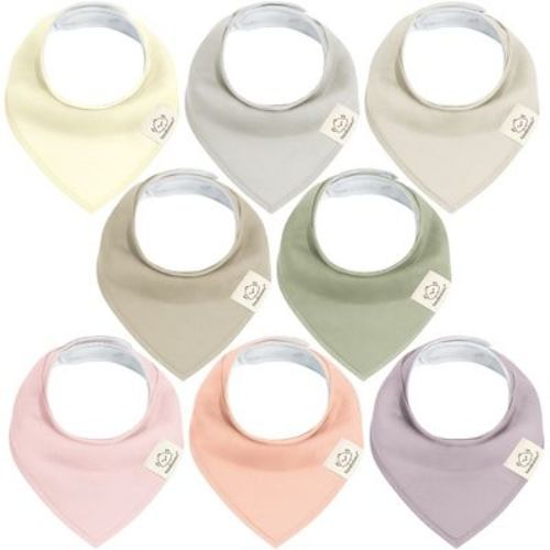 8pk Organic Baby Bandana Bibs, Baby Drool Bibs For Baby Boy, Girl, Baby Bibs For Infant, Newborn (embrace)