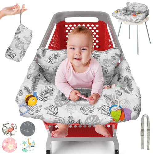 Shopping Cart Cover for Baby PILLANI, High Chair Covers for Baby Restaurant Seat, Grocery Cart Cover for Baby Girl & Boy, Market Buggy Covers for Babies, Seat Cover