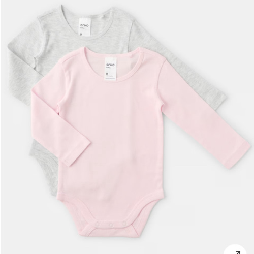2 Pack Long Sleeve Bodysuits
