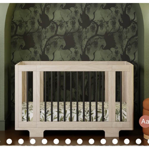 Babyletto Yuzu 8-in-1 Convertible Crib- black