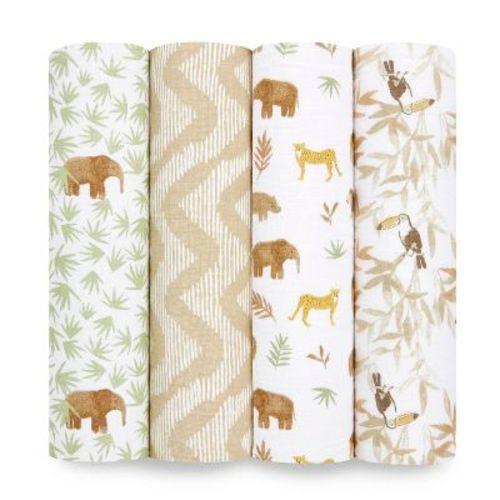 Aden By Aden + Anais Essentials Muslin Swaddle Blankets - Tanzania - 4pk