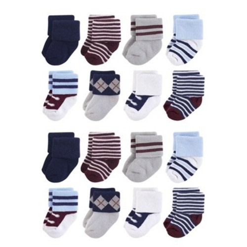 Little Treasure Baby Cotton Rich Terry Socks 16-Pack, Color: Genius, Size: 0-6 months