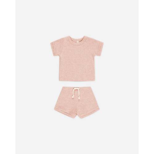 Ribbed Shortie Set Rose (6-12 months)