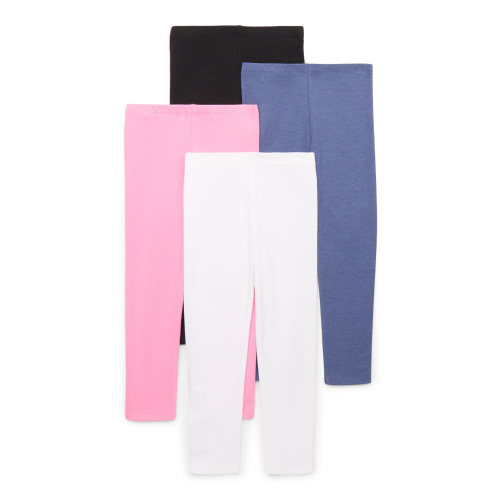 Garanimals Toddler Girl Core Jersey Leggings Multipack, 4-Pack, Sizes 18M-5T