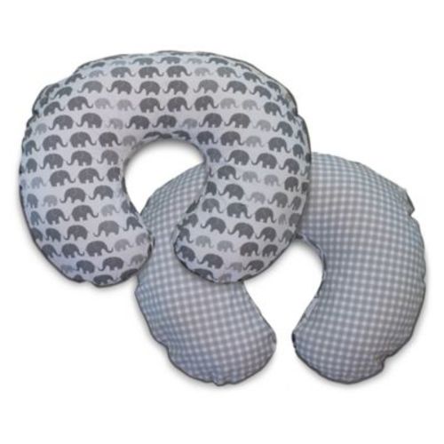 Boppy® Premium Nursing Pillow Cover in Gray Elephant Plaid - GRAY - NO SIZE