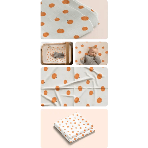 Cradlewise Printed Sheet - Pumpkin Patch