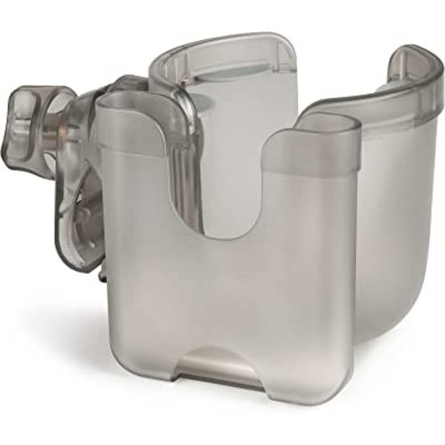 Accmor Stroller Cup Holder with Phone Holder, Bike Cup Holder, Cup Holder for Uppababy, Nuna Stroller, 2-in-1 Universal Cup Phone Holder for Stroller, Bike, Wheelchair, Walker, Scooter, Transparent