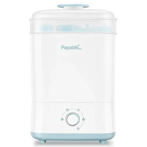 Papablic Baby Bottle Sterilizer and Dryer Pro, Esterilizador De Biberones, Electric Steam Sterilizer for Baby Bottles, Pacifiers, and Pump Parts, Large Capacity 10 Bottles