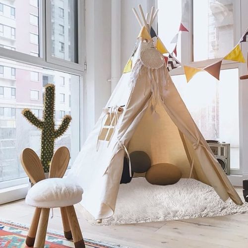TTLOJ Rectangle Rug Kids-Gift, Small Area Rug for Kids Play Tent, Mat Pad for Kids Playhouse for Nursery Baby Room, Children Room Home Decor Dormitory Soft Velvet 50.5" Lx38.5 W White - 50.5"Lx38.5"W