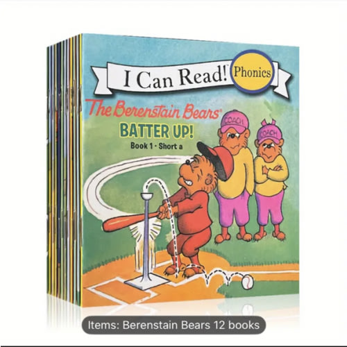 [Berenstain Bears Reading Set] 12 Book Berenstain Bears Phonics Reading Set | My First Picture Book Collection with Parent Guide, Perfect for Homeschool & Classroom Learning, Ages 3+