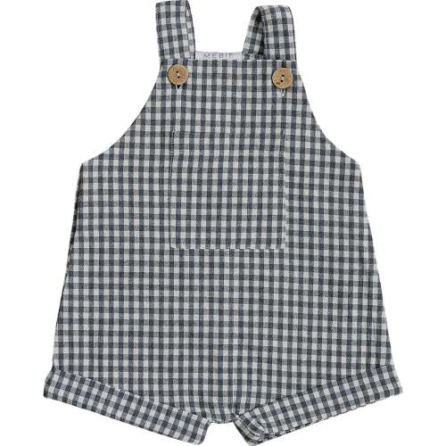 Gingham Short Linen Tank Overalls – August + Willow
