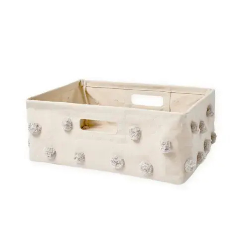 Pom Pom Basket - Hideaway in Gray