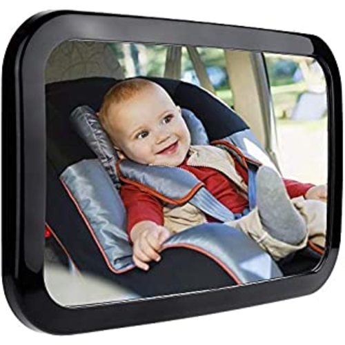 Munchkin® Brica® 360 Pivot Baby in-Sight® Wide Angle Adjustable Car Mirror, Crash Tested and Shatter Resistant, Black