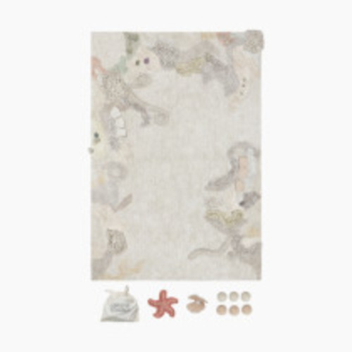 Lorena Canals Seabed Washable Play Rug - Natural, 4' 7" X 6' 7"