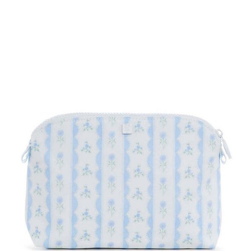 TRVL Design Ribbon Blue Floral Goodie Pouch