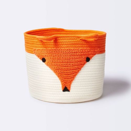 Coiled Rope Storage Bin Large Fox - Cloud Island™