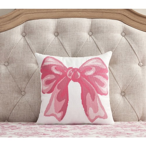 LoveShackFancy Needlepoint Bow Pillow
