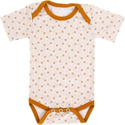 Copper Pearl Short Sleeve Bodysuit Baby: Ultra Soft Bodysuits for Newborns, Boys, Girls, and Infants - Stylish, Comfortable, Overlap Shoulders, Premium Knit Fabric - Hunnie, 6-12 Months