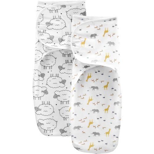 Simple Joys by Carter's Unisex Babies' Cotton Swaddle Blankets, Multipacks