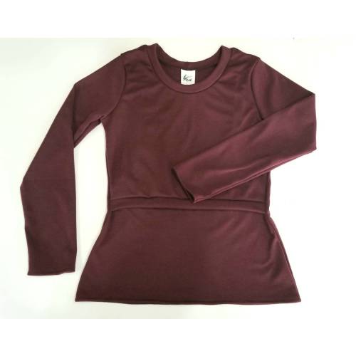 Wool Nursing / Breastfeeding Shirt, 100% Merino Wool Top, Natural women's clothing, winter clothes