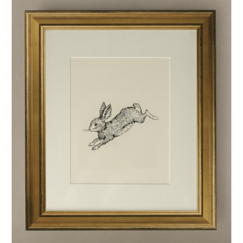 The 'Hare' Rabbit Framed Art