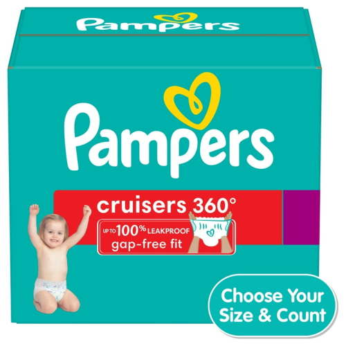Pampers Cruisers 360 Pull-On Baby Diapers Size 3, 78 Count (Select for More Options)