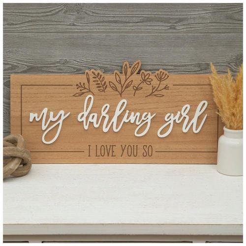 My Darling Girl Wood Wall Decor